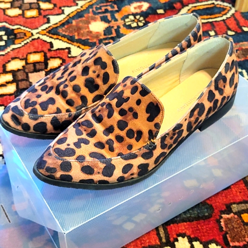 Cheetah loafers